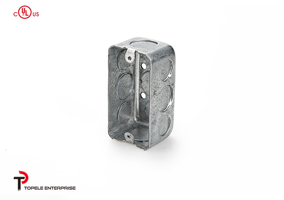 TOPELE 4 ′′ X 2 ′′, 1 - 1/2 'Deep Single Gang Wiring Handy Box, Enam 1/2 &quot;Knockouts