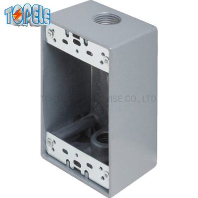 UL Listed 4*2 Aluminium One Gang Device Weatherproof Outlet Box Grey