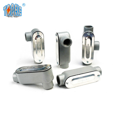 Lr/Ll/C/T/Lb Threaded Rigid Aluminium Conduit Body With Cover