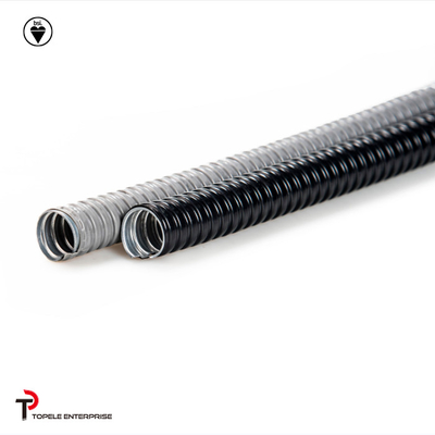 Listrik Galvanis Baja PVC Fleksibel Saluran Dan Fittings Abu-abu