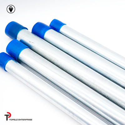 Saluran baja galvanis BS4568 / BS4568 TUBE / GI PIPE dengan tutup perlindungan