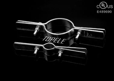 Clamps pipa logam Riser dilapisi seng disesuaikan dengan baut, UL disetujui