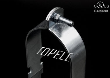 Galvanized Finish Strut Channel Clamps Tipe Universal Dengan Satu Steel Nut / Bolt