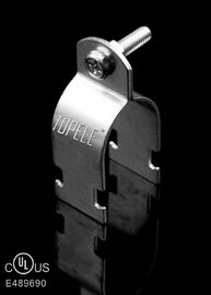 Galvanized Finish Steel Pipe Clamps / Strip Strut Baja Tidak Berlemak Untuk Mount EMT Pipe