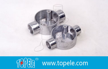 TOPELE 25MM Hot-dipped Galvanized Aluminium Junction Box / Metal Conduit Box Dengan Standar BS4568/