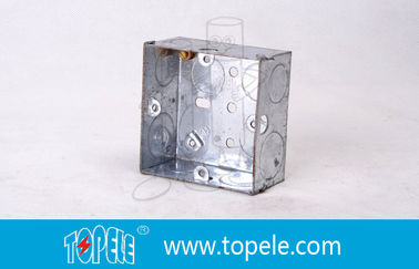 Kotak dan penutup listrik baja pra-galvanis, British Standard BS Box untuk Switch