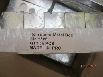 Kotak dan penutup listrik baja pra-galvanis, British Standard BS Box untuk Switch