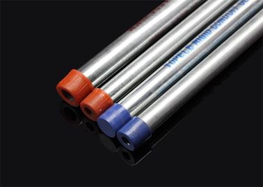BS 4568 / BS 31 Hot Dip Galvanized Metal Conduit Pipe Dengan Ujung dan Tutup yang Diseret