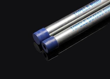 BS 4568 / BS 31 Hot Dip Galvanized Metal Conduit Pipe Dengan Ujung dan Tutup yang Diseret