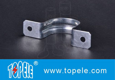Dua Lubang Tali EMT Saluran Dan Fittings Pra - Galvanized 1/2 &quot;untuk 4&quot; Ukuran
