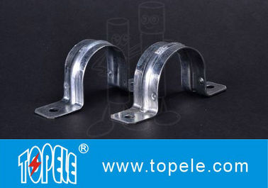 Fittings Saluran EMT, Galvanized Steel / Zinc Plated Dua Lubang EMT Saluran Tali OEM