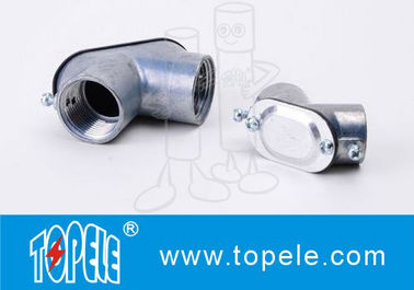 EMT Saluran Dan Fittings Zinc Die Cast Set-screw EMT Tarik siku dengan gasket