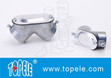 EMT Saluran Dan Fittings Zinc Die Cast Set-screw EMT Tarik siku dengan gasket