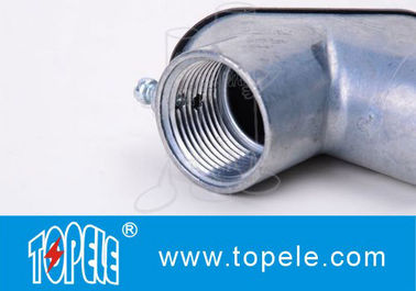 EMT Saluran Dan Fittings Zinc Die Cast Set-screw EMT Tarik siku dengan gasket