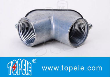 EMT Saluran Dan Fittings Zinc Die Cast Set-screw EMT Tarik siku dengan gasket
