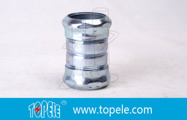 Zinc Plated Steel, konektor listrik pipa Fittings EMT Coupling 1/2 Inch Untuk 4 Inch