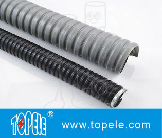 Listrik Galvanis Baja PVC Fleksibel Saluran Dan Fittings Abu-abu