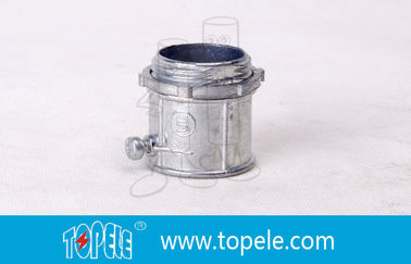 0.5 Inch - 4 Inch EMT Saluran Dan Fittings Set Sekrup Electrical Coupling Zinc-dilapisi EMT Konektor
