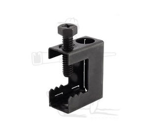 Klem Balok Besi Lemes, Pipe Fitters Galvanized Top Universal Beam Clamps OEM/ Lay In Lugs/ Black Enamel Spring Steel