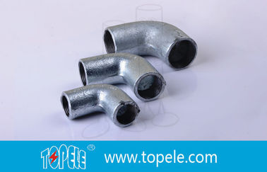 25mm BS4568 Fittings Saluran Baja Lempeng Padat 90 derajat Pipe Bent