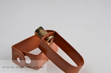 Tembaga Epoxy Lapisan Steel Pipe Clamps Swivel Loop Hanger / Swivel Ring