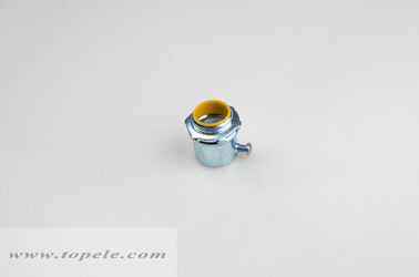 Saluran EMT Baja Indoor Dan Fittings Konektor EMT Dengan Gasket Kuning