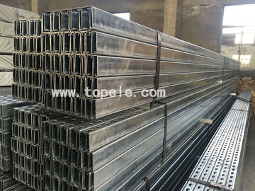 Hot Dip Galvanized Steel Slotted Unistrut Channel Untuk Mendukung Saluran 41X 41MM