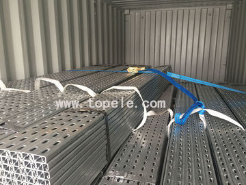 Hot Dip Galvanized Steel Slotted Unistrut Channel Untuk Mendukung Saluran 41X 41MM