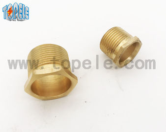 Perlengkapan pipa logam Flex Kuningan Panjang / Pendek Pria Threaded Hexagon Bush