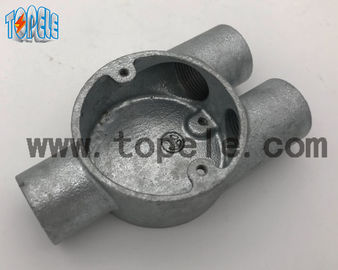 Cabang Tiga Y Way BS4568 Saluran Proof Ledakan Saluran Fittings Kotak Besi Malleable