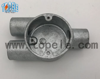 Cabang Tiga Y Way BS4568 Saluran Proof Ledakan Saluran Fittings Kotak Besi Malleable