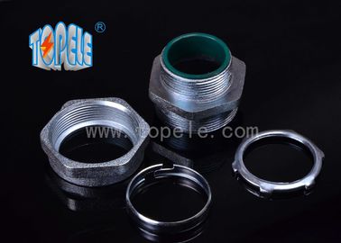 Steel EMT Saluran Dan Fittings NPT Thread, EMT Kompresi Konektor - Baja