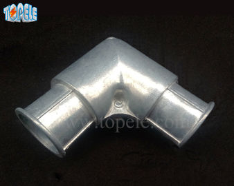 90 derajat Fittings Saluran Listrik Seng Bagian Dalam Sudut Set Sekrup Kopling Tarik Siku
