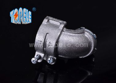 Fleksibel Saluran dan Fittings Logam Seng Squeeze Angle Konektor / 90 derajat Steel Squeeze Konektor