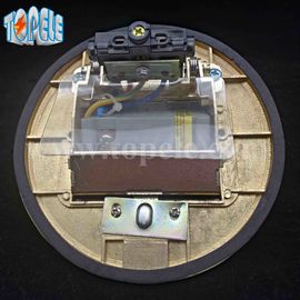 Panel persegi Tembaga / Aluminium Bulat Aloi POP-up Tipe Socket Lantai GFCI Reseptor OEM