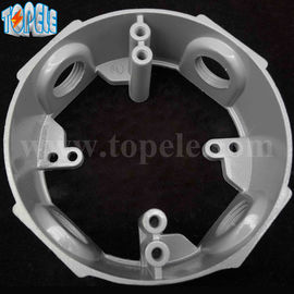 4" Die Cast Aluminium Bulat Kotak Outlet Listrik Tahan Cuaca / Cincin Ekstensi