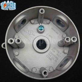 4" Die Cast Aluminium Bulat Kotak Outlet Listrik Tahan Cuaca / Cincin Ekstensi