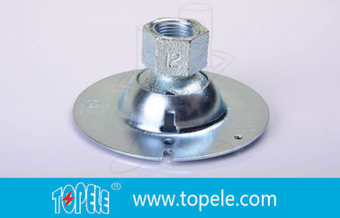 Kekuatan Metalurgi Tinggi Fittings Saluran BS4568 Dengan Tutup Kubah Wanita Besi Malleable
