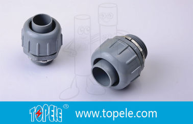 PVC Plastik Fleksibel Saluran Dan Fittings Non-Metallik Cairan ketat Konektor lurus