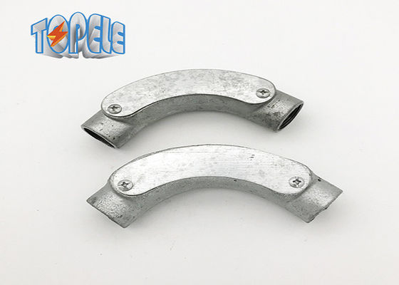 ISO Sertifikat BS4568 Saluran 20mm 25mm Elbow Malleable Iron Inspection Bend