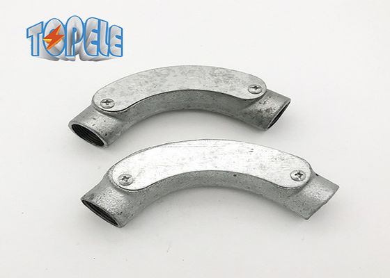 ISO Sertifikat BS4568 Saluran 20mm 25mm Elbow Malleable Iron Inspection Bend