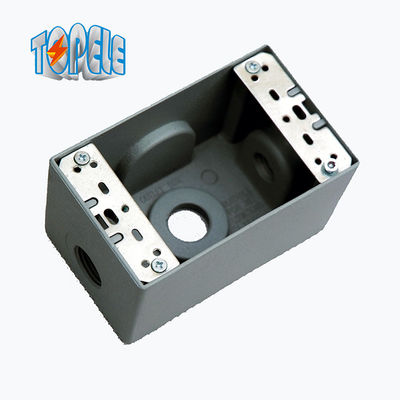 Dua Gang Aluminium 4x4 Waterproof Outlet Box Listrik