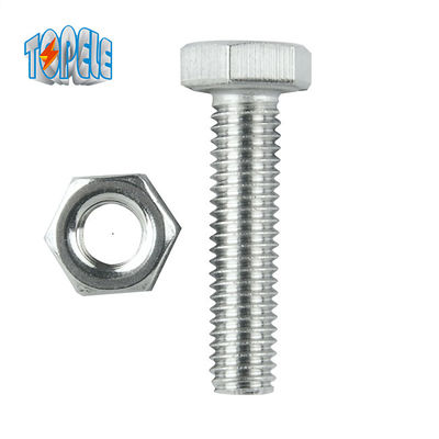 Hot Dip Galvanized Stainless Steel 4,8 M2 Hex Bolt Dan Nut Set
