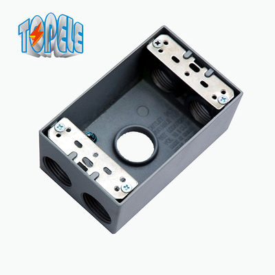 1 Gang 3 lubang 3/4 inci IP67 tahan cuaca kotak listrik