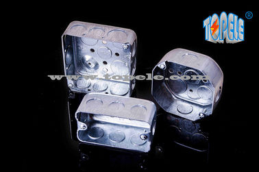 1-7/8 "Deep 4 ′′ Octagon Steel Galvanized Conduit Box, Draw construction, dengan lima 1/2 " dan empat 3/4 " KOS