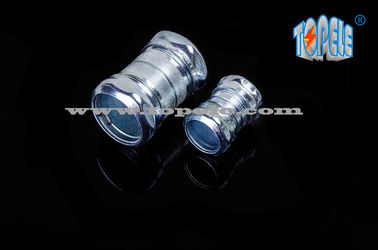 Electrical Metallic Tubing Connector / Made of 514B Zinc Plated Steel Compression Coupling / 1/2 In hingga 4 In