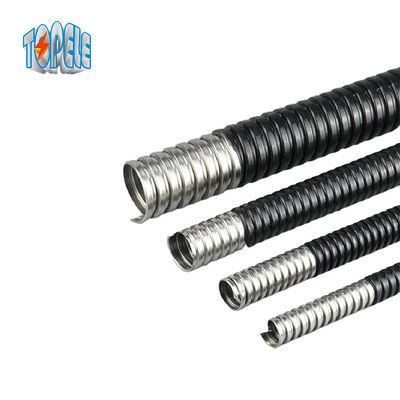 Kabel Listrik Baja Galvanis Ip65 Fleksibel Saluran Logam PVC Lapisan