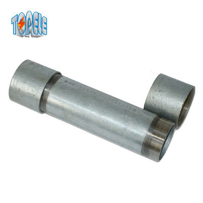 Gi Pipa Listrik BS4568 Saluran Hot DIP Galvanis Dengan Tutup Kopling