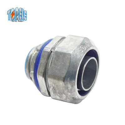 Metal Warna 1/2 "Zinc Die Cast Fleksibel Saluran Konektor Langsung untuk Saluran