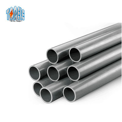 Pipa Saluran EMT Galvanis Dipanaskan Listrik Aluminium Kekuatan Metallik
